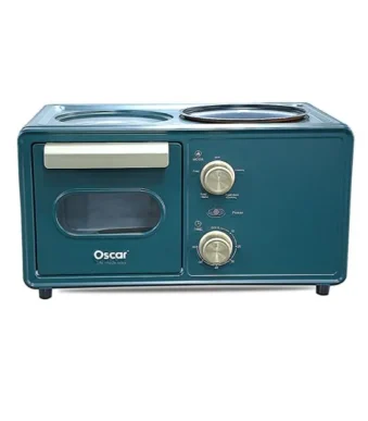 3 in 1 non-stick multifunction mini oven - 700 W - OScar - 60 min timer - Green - 3 month warranty